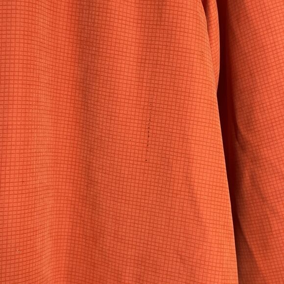 Bernardo Vintage Orange Button Down Padded Shoulder Trench Coat Medium - Picture 12 of 13